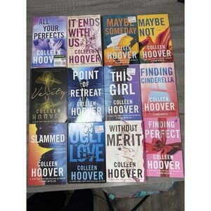 Colleen Hoover Paperback Book Lot 12 It Ends With Us Verity Ugly Love
